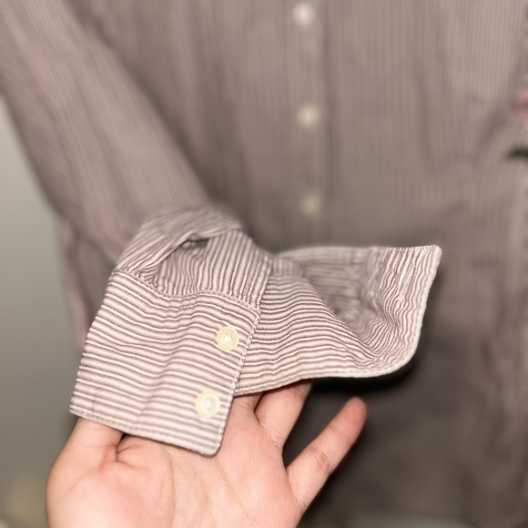 Faded Glory Long Sleeve Button up Collared Shirt - Picture 5 of 7